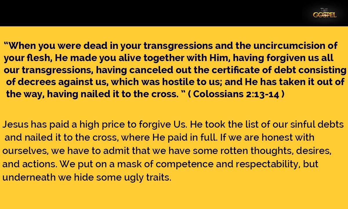 COLOSSIANS 2: 13-14